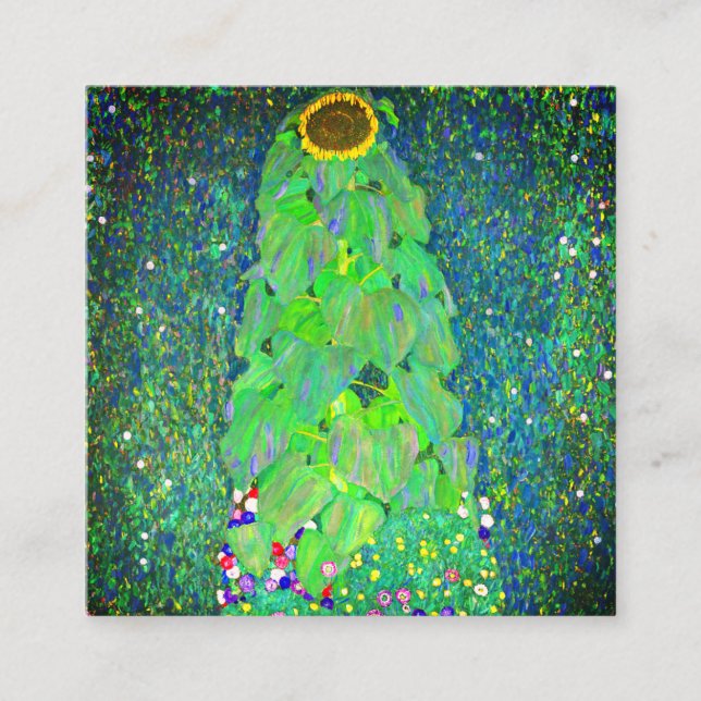 Gustav Klimt Solros Tilläggskort (Framsida)