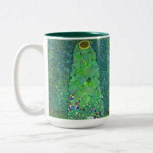 Gustav Klimt Solros Två-Tonad Mugg