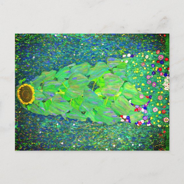 Gustav Klimt Solros Vykort (Framsida)