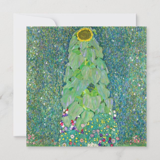 Gustav Klimt - Solrosen Inbjudningar (Framsida)