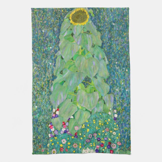 Gustav Klimt - Solrossen Kökshandduk (Vertikal)