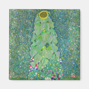 Gustav Klimt - Solrossen Magnet