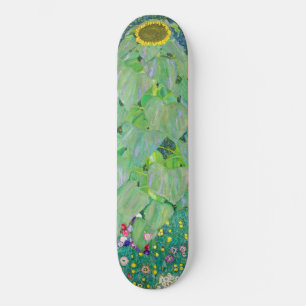 Gustav Klimt - Solrossen Mini Skateboard Bräda 18,5 Cm
