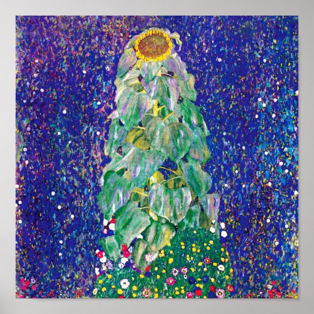 Gustav Klimt - Solrossen Poster (Framsidan)