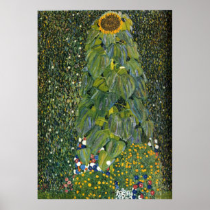 Gustav Klimt "Solrossen" Poster