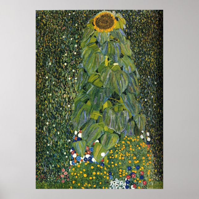 Gustav Klimt "Solrossen" Poster (Framsidan)