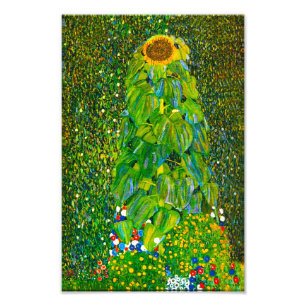 Gustav Klimt solrostryck Fototryck