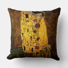 Gustav Klimt som kyssen dämpar Kudde