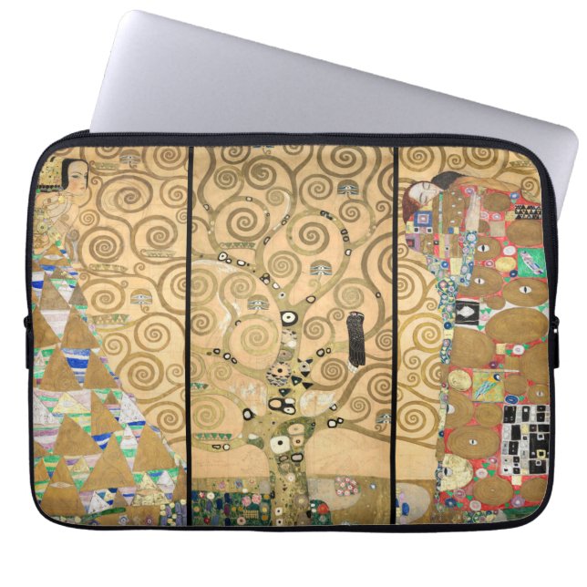 Gustav Klimt - Stoclet Frieze Livets träd Laptop Fodral (Framsidan)