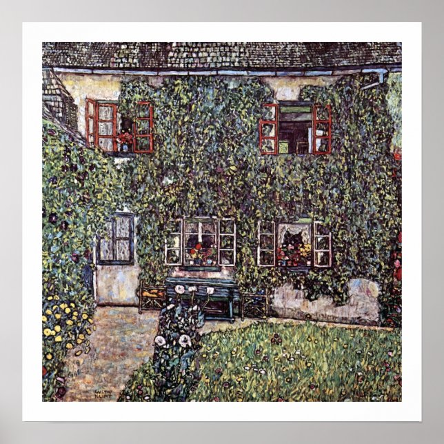 Gustav Klimt ~ Stone House Poster (Framsidan)