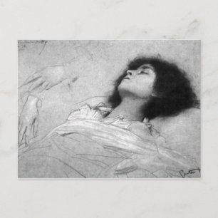 Gustav Klimt - studielakan med upperen Vykort