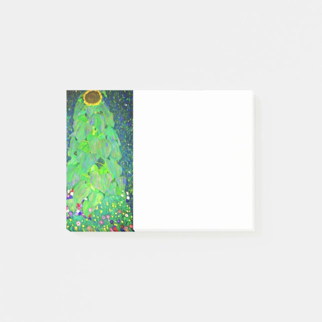 Gustav Klimt Sunflower Post-it Block (Framsida)