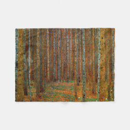 Gustav Klimt - Tannenwald Gräs Forest Fleecefilt