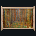 Gustav Klimt - Tannenwald Gräs Forest Frukostbricka<br><div class="desc">Fir Forest/Tannenwald Gräs Forest - Gustav Klimt,  Oil on Canvas,  1902</div>