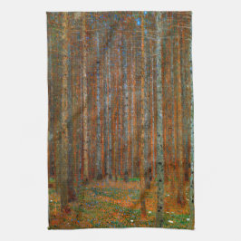 Gustav Klimt - Tannenwald Gräs Forest Kökshandduk