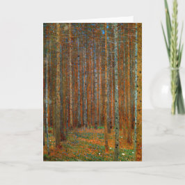 Gustav Klimt - Tannenwald Gräs Forest Kort