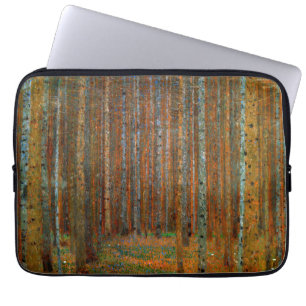 Gustav Klimt - Tannenwald Gräs Forest Laptop Fodral