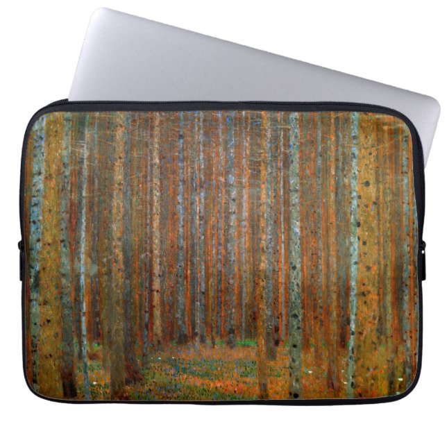 Gustav Klimt - Tannenwald Gräs Forest Laptop Fodral (Framsidan)