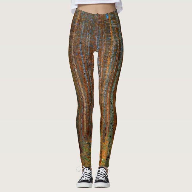 Gustav Klimt - Tannenwald Gräs Forest Leggings (Framsida)