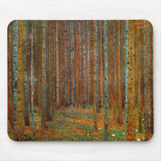 Gustav Klimt - Tannenwald Gräs Forest Musmatta (Framsidan)