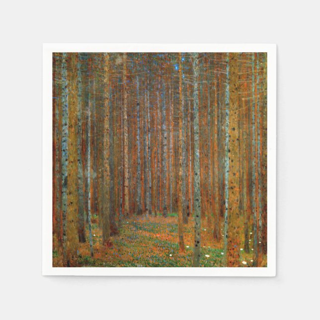 Gustav Klimt - Tannenwald Gräs Forest Pappersservett (Framsidan)