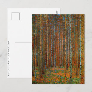 Gustav Klimt - Tannenwald Gräs Forest Vykort