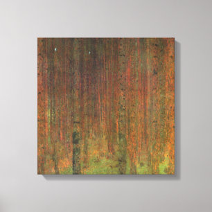 Gustav Klimt - Tannenwald II Canvastryck