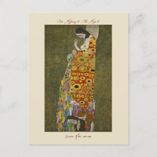 Gustav Klimt The Hope II 1907-1908 Postcard Vykort