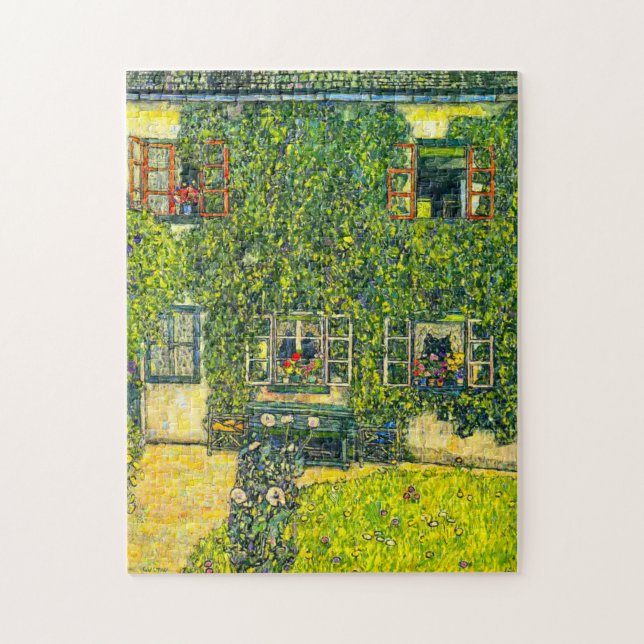 Gustav Klimt The House of Guardaboschi Pussel (Vertikal)