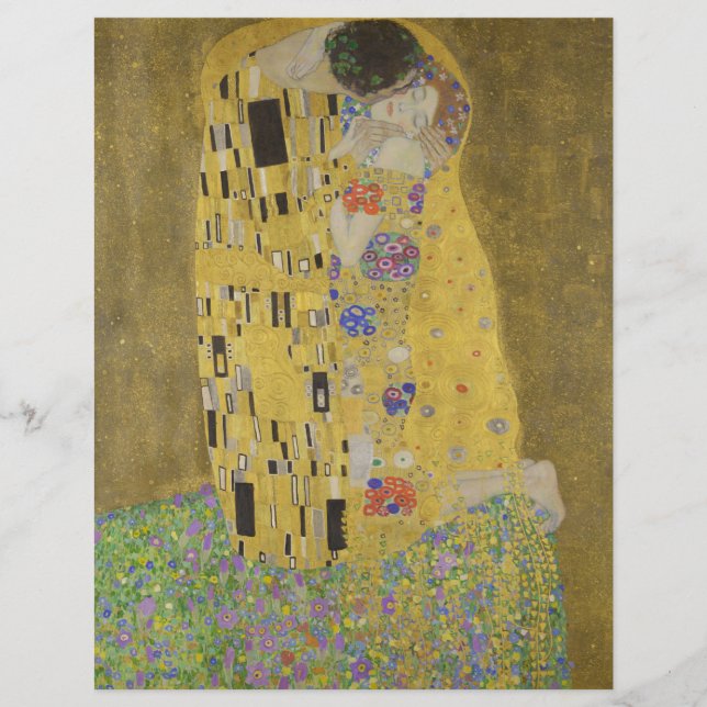 Gustav Klimt "The Kiss" (Framsida)