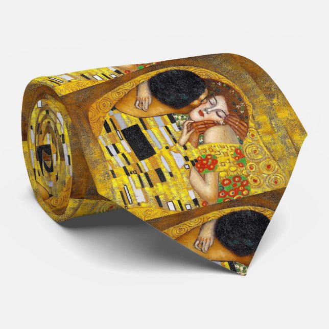 Gustav Klimt , "The Kiss" ネ ク タ イ Slips (Rullad)