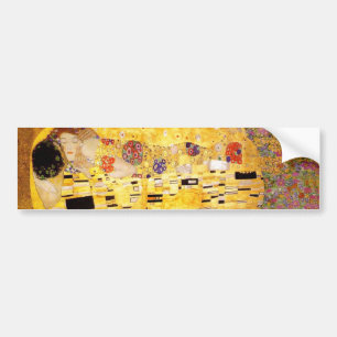 Gustav Klimt the Kiss Classic Painting Bildekal