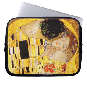 Gustav Klimt the Kiss Classic Painting Laptop Fodral