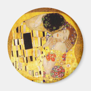 Gustav Klimt the Kiss Classic Painting Magnet