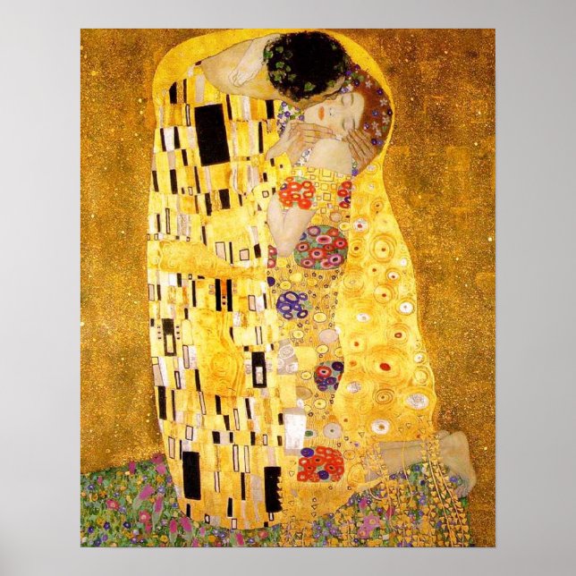 Gustav Klimt the Kiss Classic Painting Poster (Framsidan)
