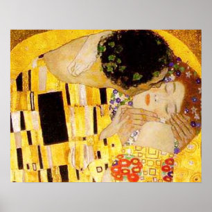 Gustav Klimt the Kiss Classic Painting Poster