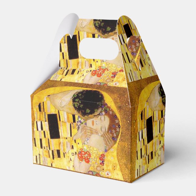 Gustav Klimt the Kiss Classic Painting Presentaskar (Framsidan Sidan)