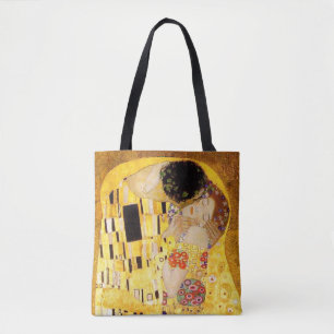 Gustav Klimt the Kiss Classic Painting Tygkasse