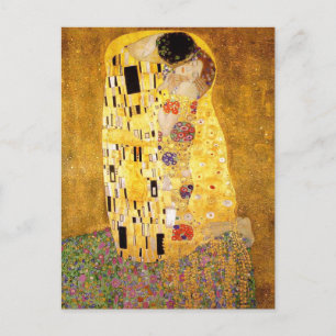Gustav Klimt the Kiss Classic Painting Vykort