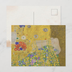 Gustav Klimt-The Kiss (detaljer)   Guld Löv Artwor Vykort