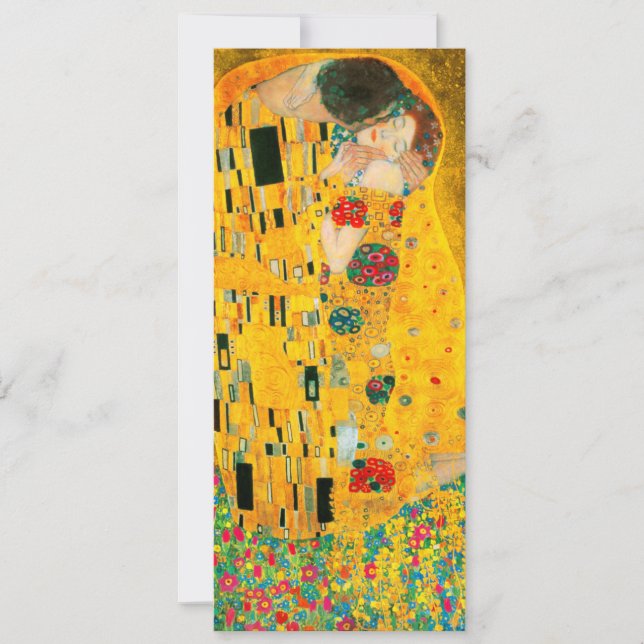 Gustav Klimt the Kiss Inbjudningar (Framsida)