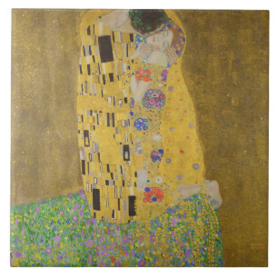 Gustav Klimt the Kiss Kakelplatta