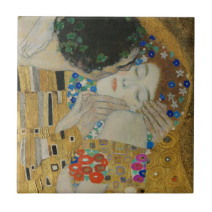Gustav Klimt the Kiss Kakelplatta