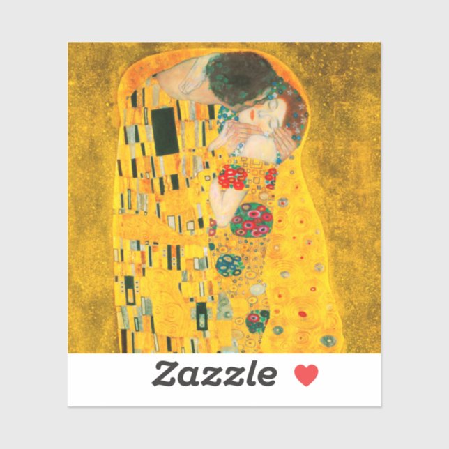 Gustav Klimt the Kiss Klistermärken (Ark)