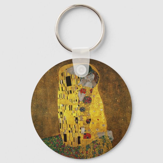 Gustav Klimt the Kiss Nyckelring (Framsida)