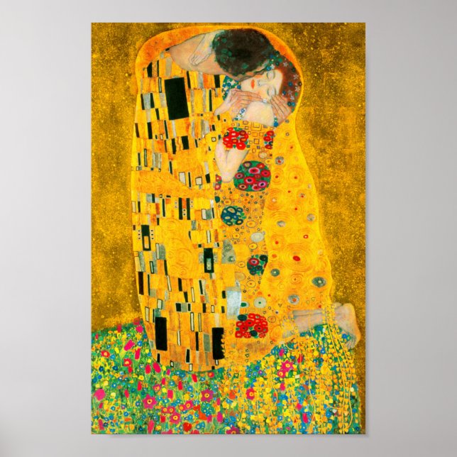 Gustav Klimt the Kiss Poster (Framsidan)