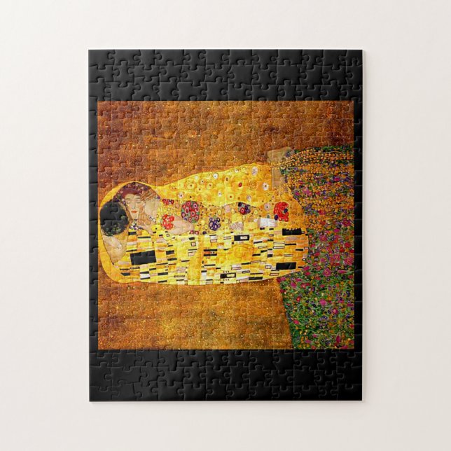 Gustav Klimt, The Kiss Pussel (Vertikal)