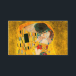 Gustav Klimt the Kiss Tilläggskort<br><div class="desc">Kort för djurutrymme med Gustav Klimts oljemålning med guld löv Kiss (1908). En man och kvinna,  som bär briljant gyllene färg,  tar gärna till sig och kysser i ett fält av blommor. En underbar gåva till fläkt av Art nouveau och österrikisk konst.</div>