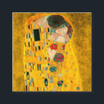 Gustav Klimt the Kiss Tilläggskort<br><div class="desc">Kort för djurutrymme med Gustav Klimts oljemålning med guld löv Kiss (1908). En man och kvinna,  som bär briljant gyllene färg,  tar gärna till sig och kysser i ett fält av blommor. En underbar gåva till fläkt av Art nouveau och österrikisk konst.</div>