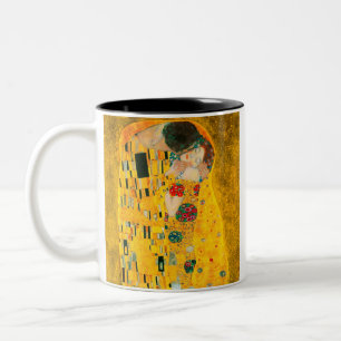Gustav Klimt the Kiss Två-Tonad Mugg